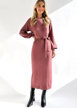 Women Gingham & Heels Knit Dresses>Tariah Knit Midi Dress