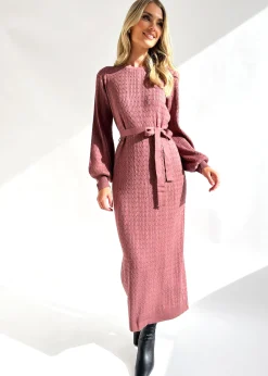 Women Gingham & Heels Knit Dresses><noscript><img width=