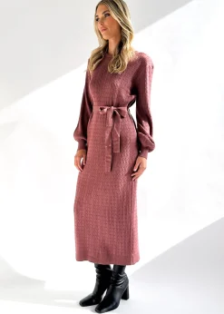 Women Gingham & Heels Knit Dresses><noscript><img width=