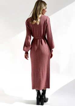 Women Gingham & Heels Knit Dresses><noscript><img width=