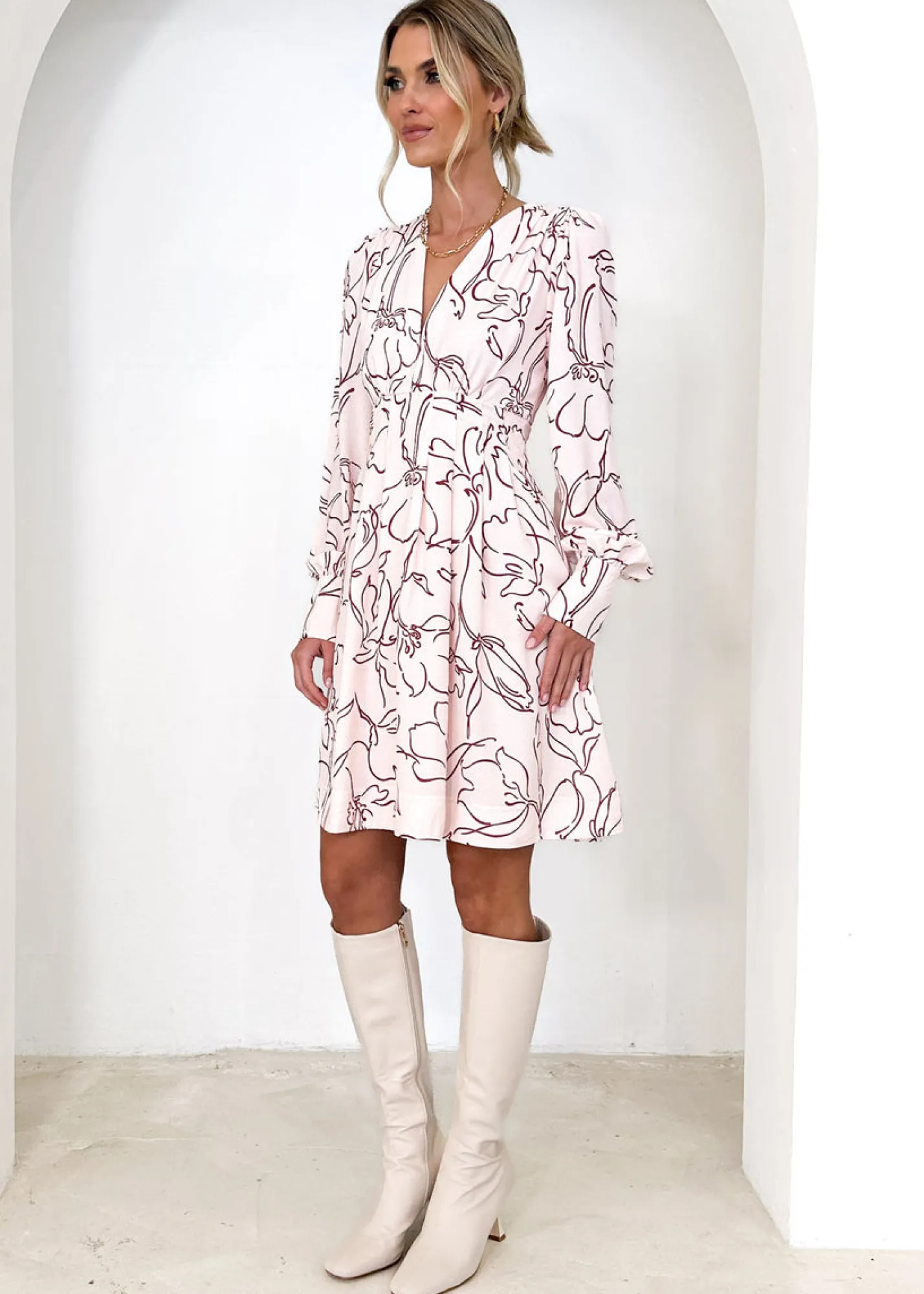 Women Gingham & Heels Short>Tella Dress