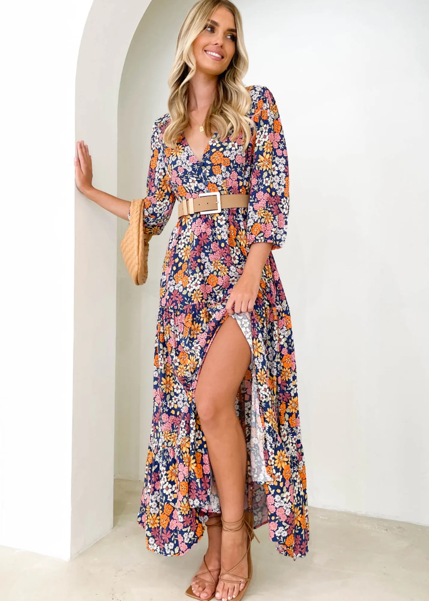 Women Gingham & Heels Maxi>Tessa Maxi Dress