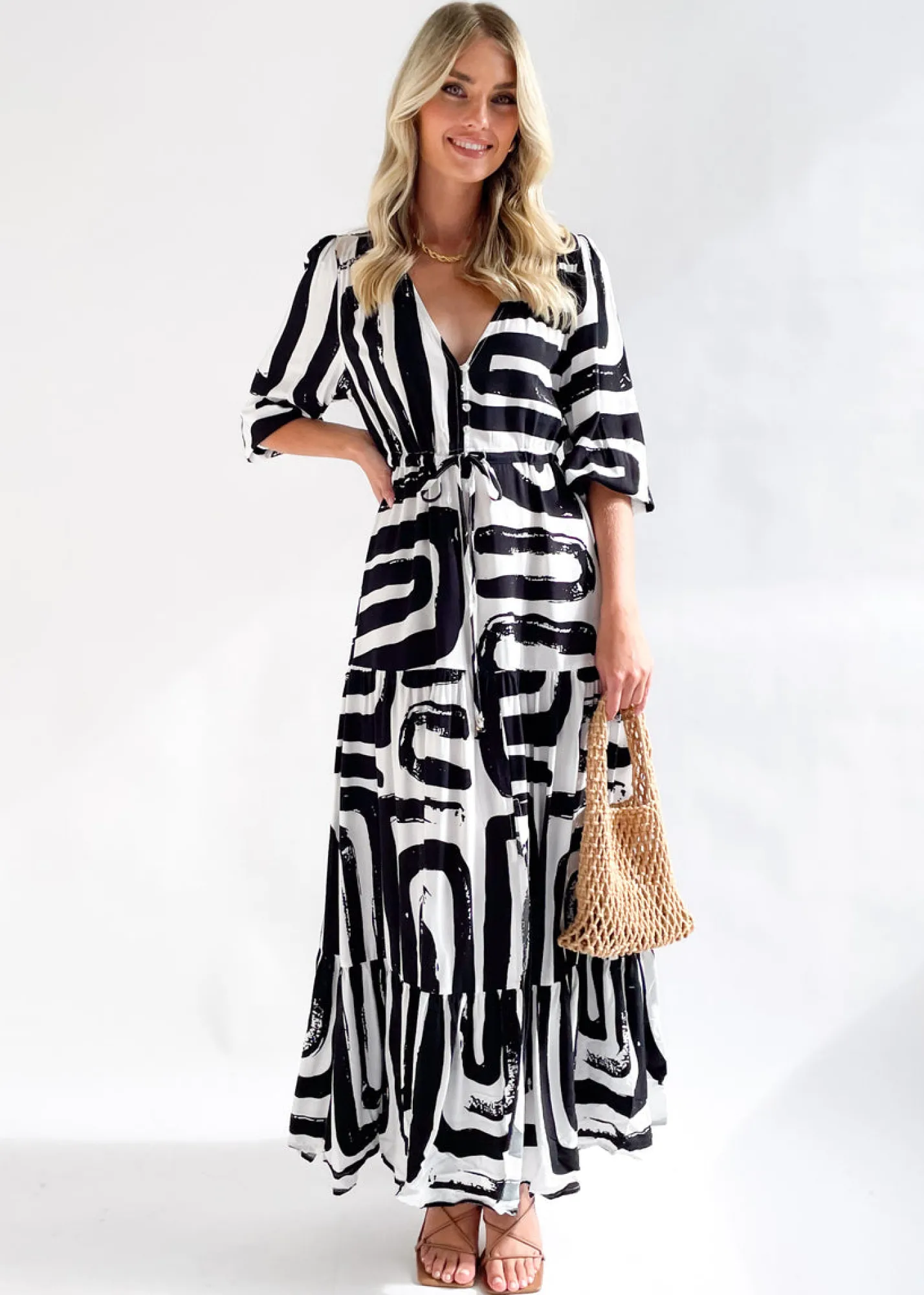 Women Gingham & Heels Maxi>Tessa Maxi Dress
