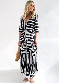 Women Gingham & Heels Maxi><noscript><img width=