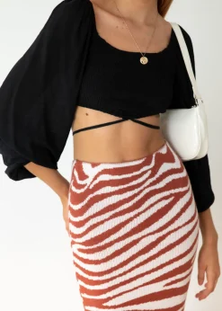 Women Gingham & Heels Crops>Tezza Crop