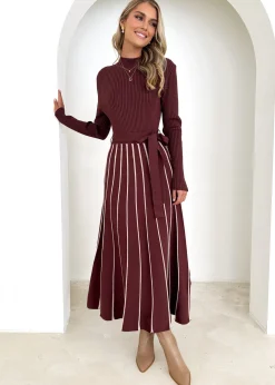 Women Gingham & Heels Knit Dresses>Thorne Knit Midi Dress