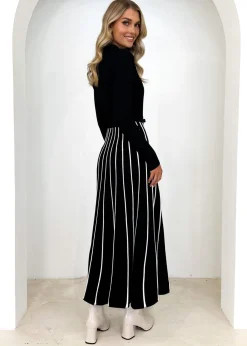 Women Gingham & Heels Knit Dresses><noscript><img width=