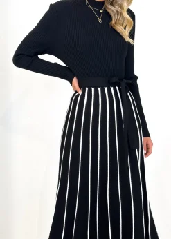 Women Gingham & Heels Knit Dresses><noscript><img width=