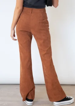 Women Gingham & Heels Pants>Throwback Flare Cord Pants
