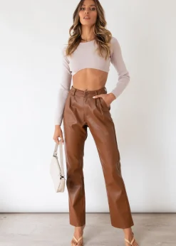 Women Gingham & Heels Crops>Tialeigh Knit Crop