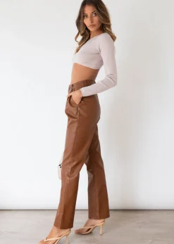 Women Gingham & Heels Crops><noscript><img width=