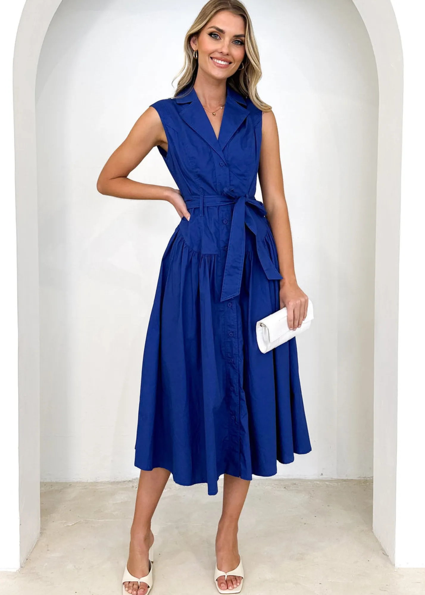 Women Gingham & Heels Midi>Tiarne Midi Dress