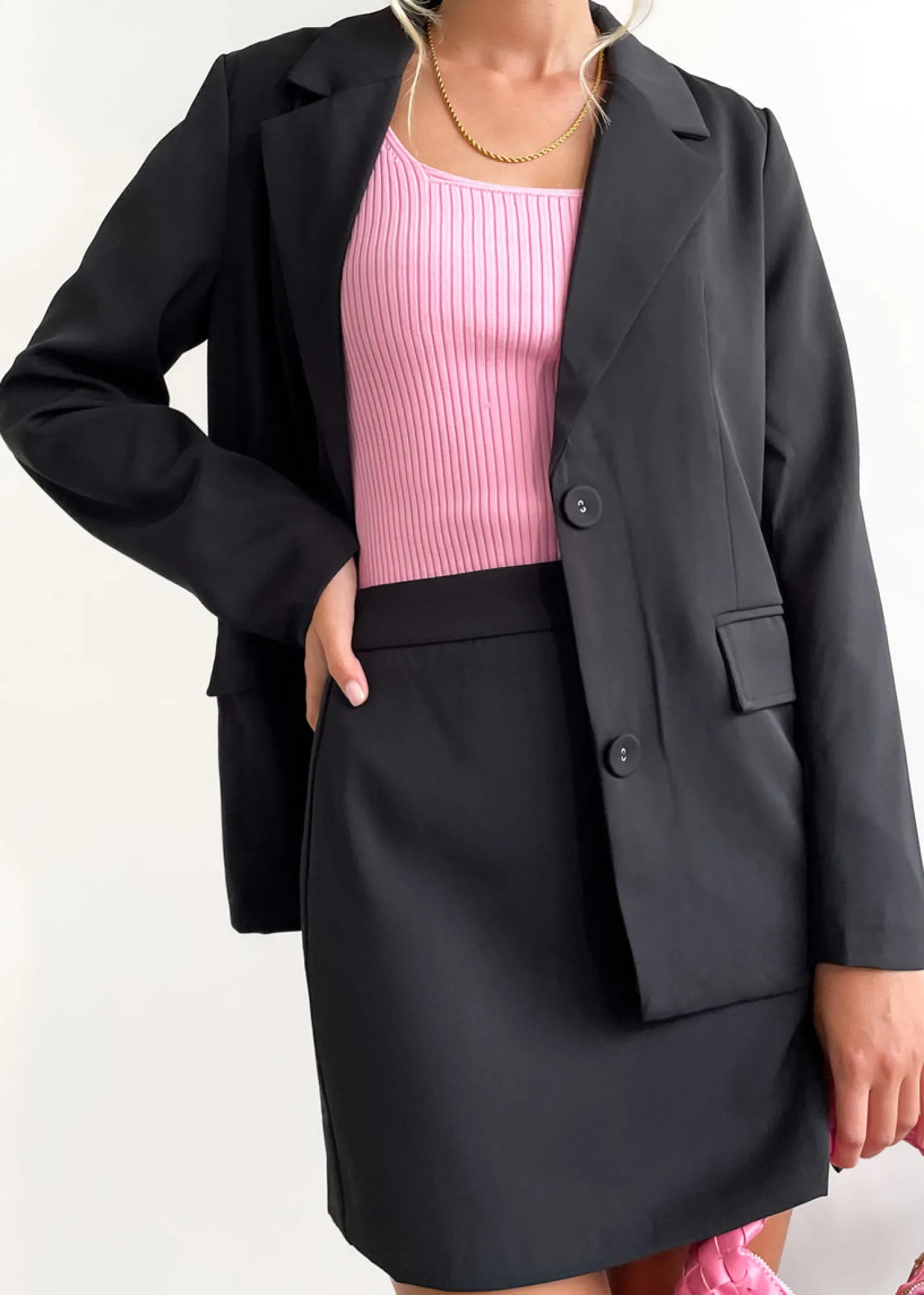 Women Gingham & Heels Sets>Tiegan Blazer