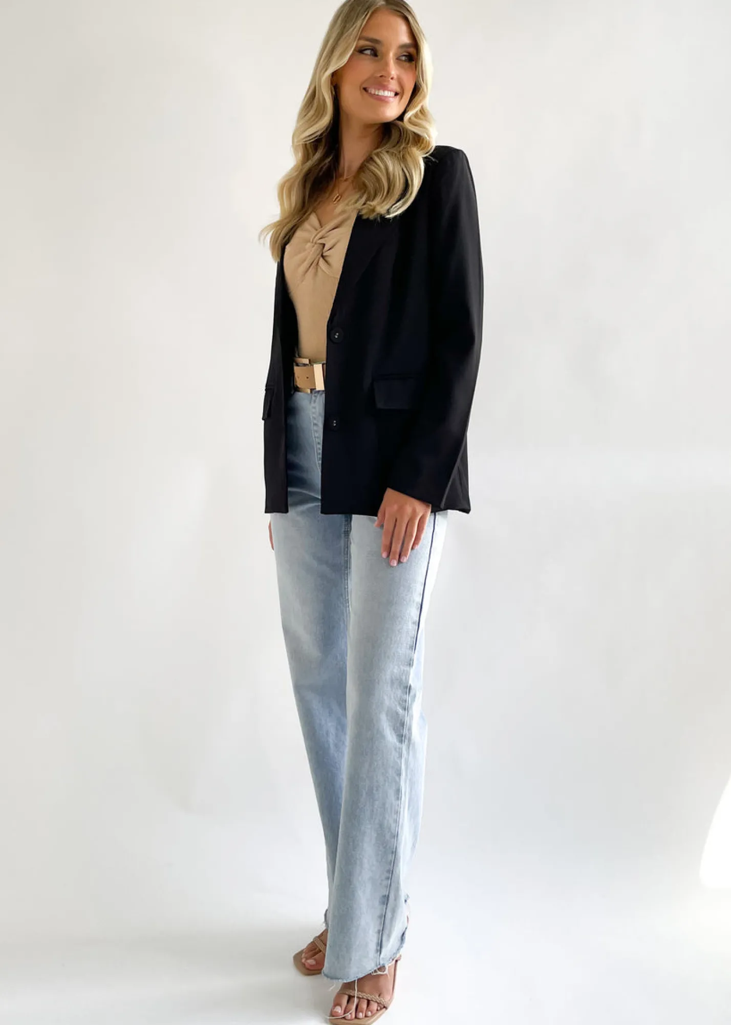 Women Gingham & Heels Sets>Tiegan Blazer