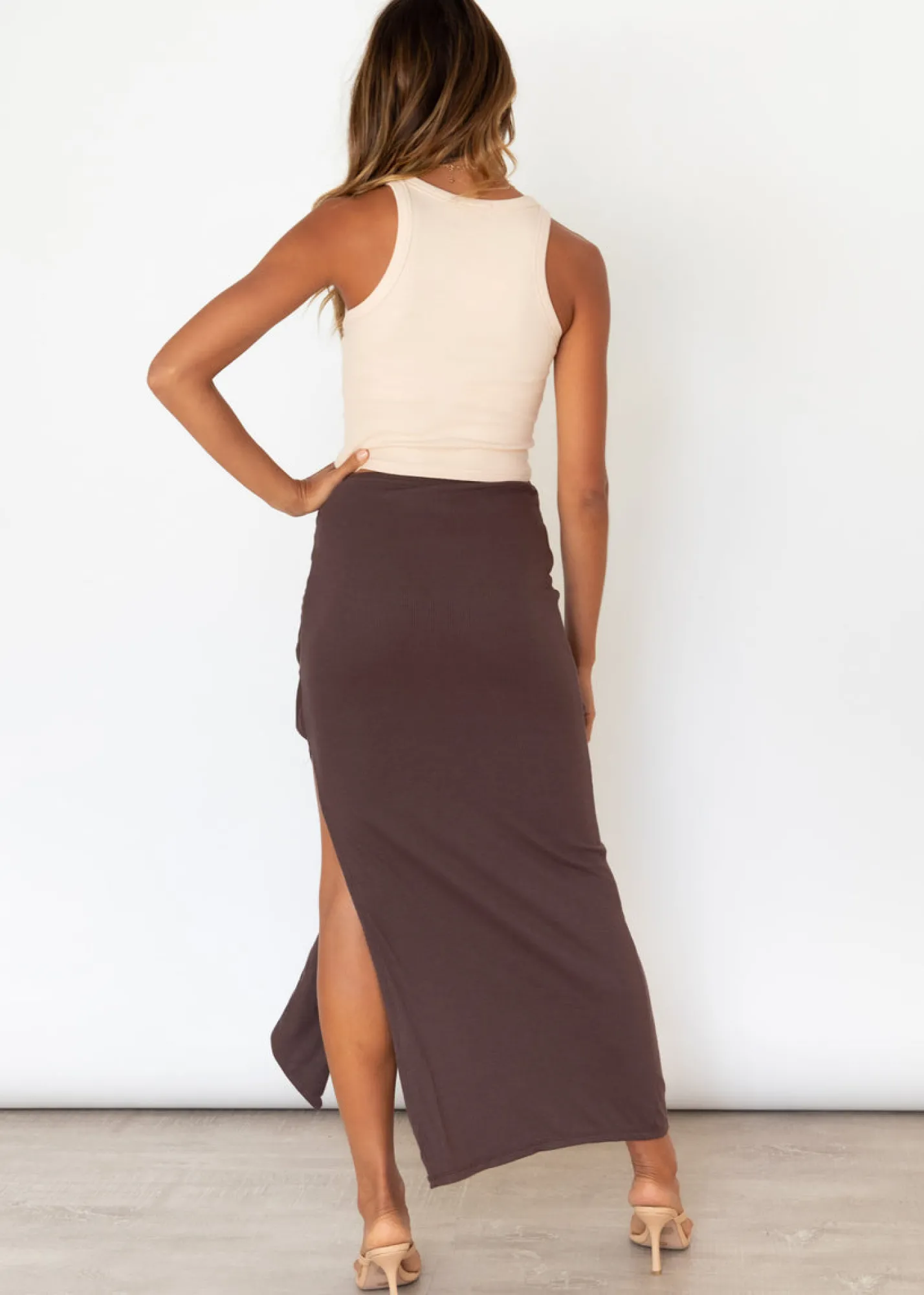 Women Gingham & Heels Skirts>Tiller Tie Maxi Skirt