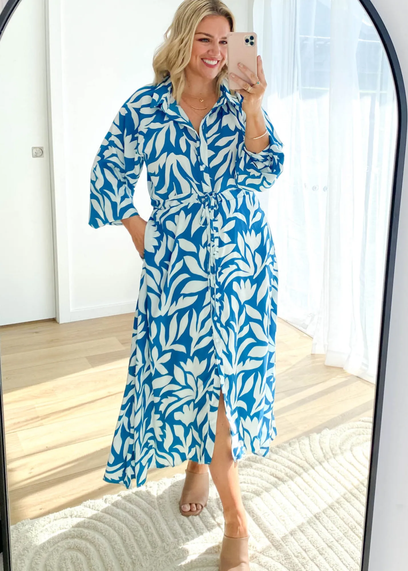 Women Gingham & Heels Midi>Toscan Midi Dress