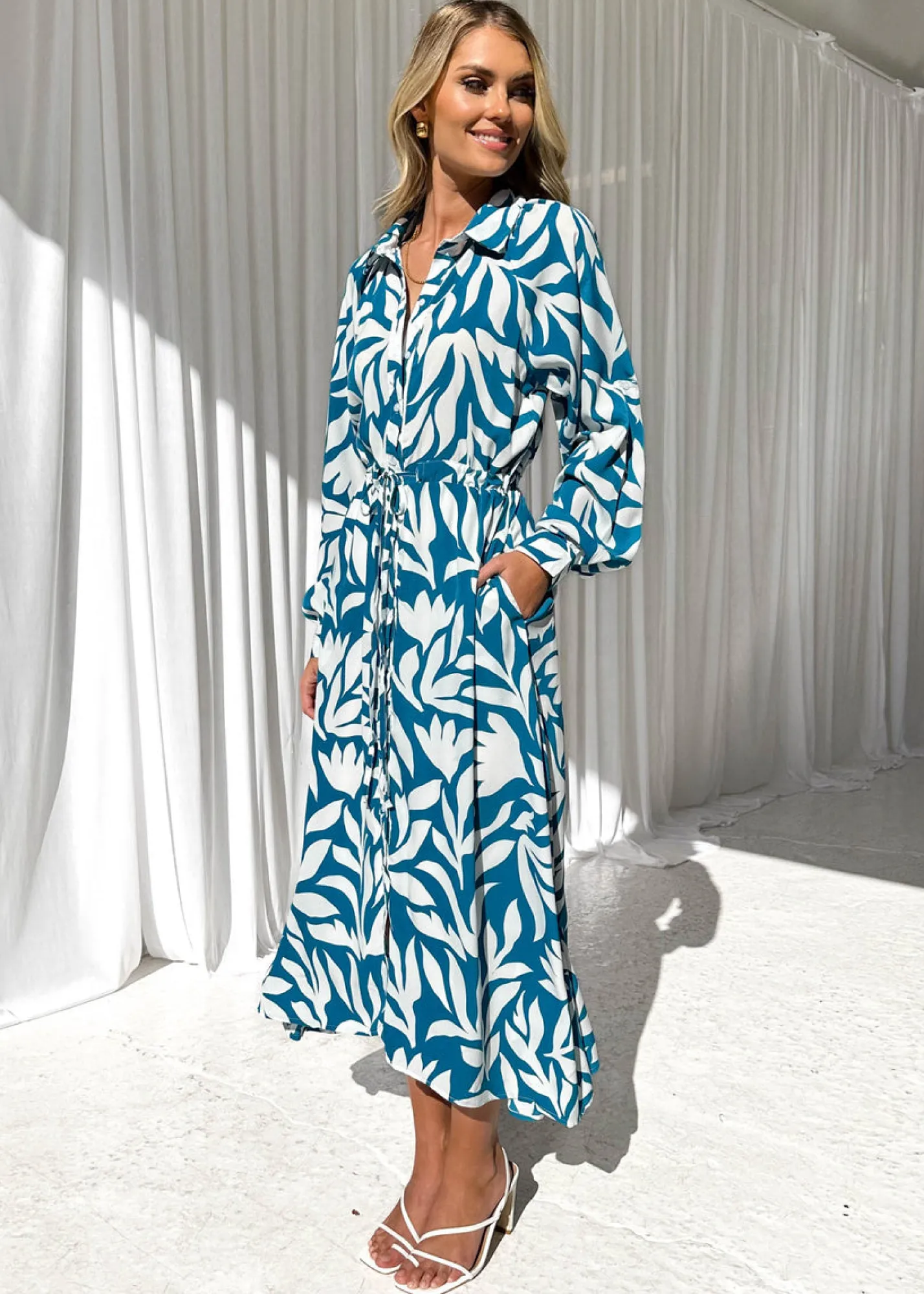 Women Gingham & Heels Midi>Toscan Midi Dress