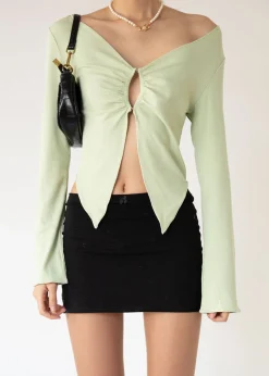 Women Gingham & Heels Crops>Touch Of Grace Crop
