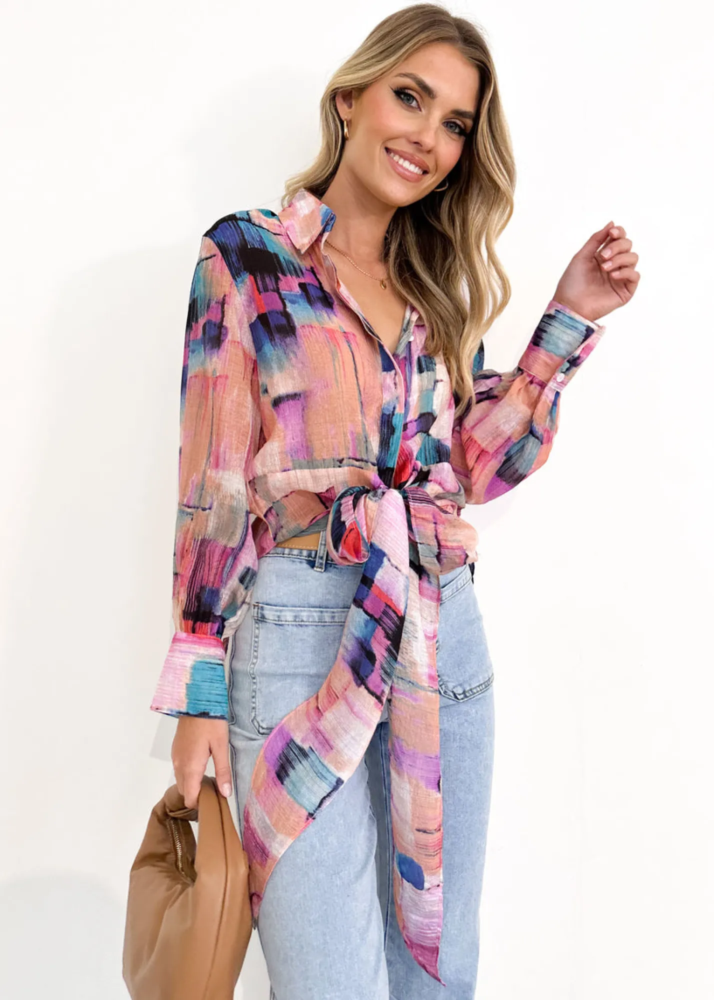 Women Gingham & Heels Blouses>Trinka Blouse
