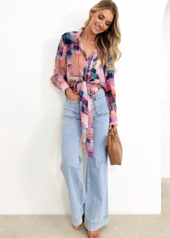 Women Gingham & Heels Blouses><noscript><img width=