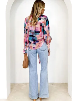 Women Gingham & Heels Blouses><noscript><img width=