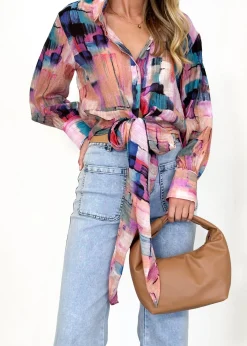Women Gingham & Heels Blouses><noscript><img width=