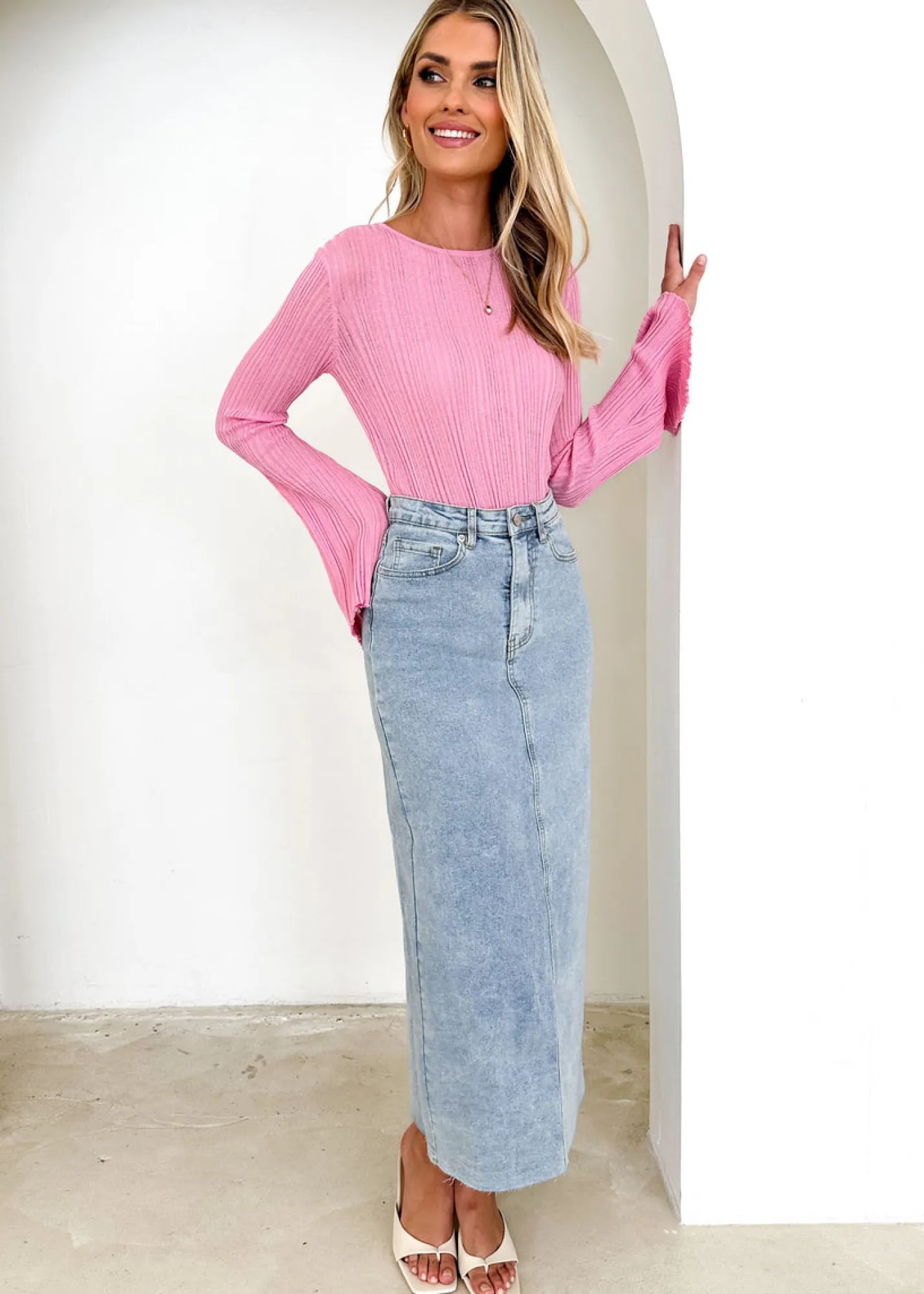 Women Gingham & Heels Knit Tops>Trivina Knit Top