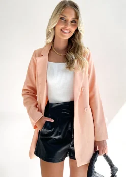 Women Gingham & Heels Sets>Tyria Blazer