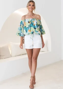 Women Gingham & Heels Off The Shoulder><noscript><img width=