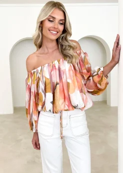Women Gingham & Heels Off The Shoulder>Vida Off Shoulder Blouse
