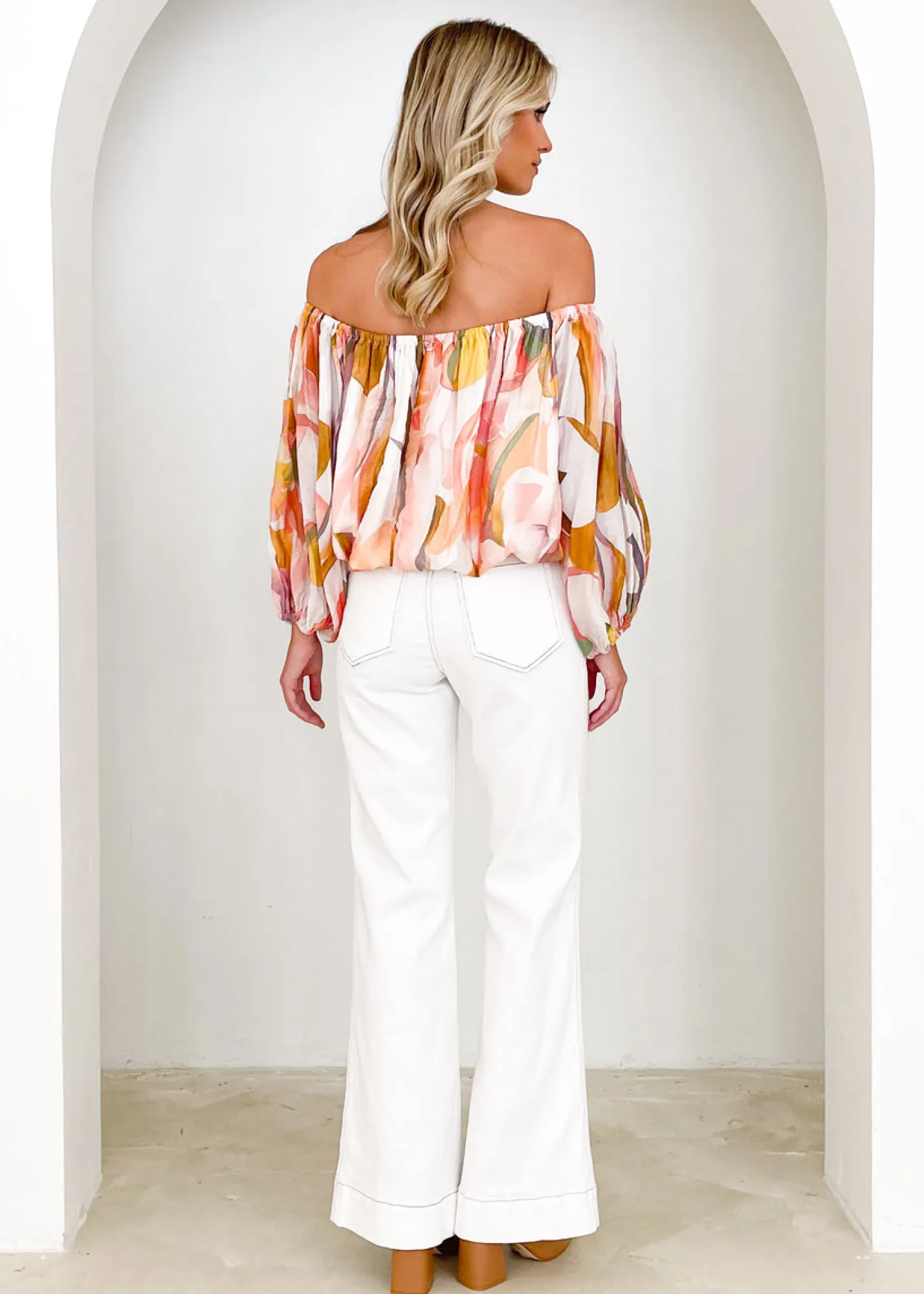 Women Gingham & Heels Off The Shoulder>Vida Off Shoulder Blouse