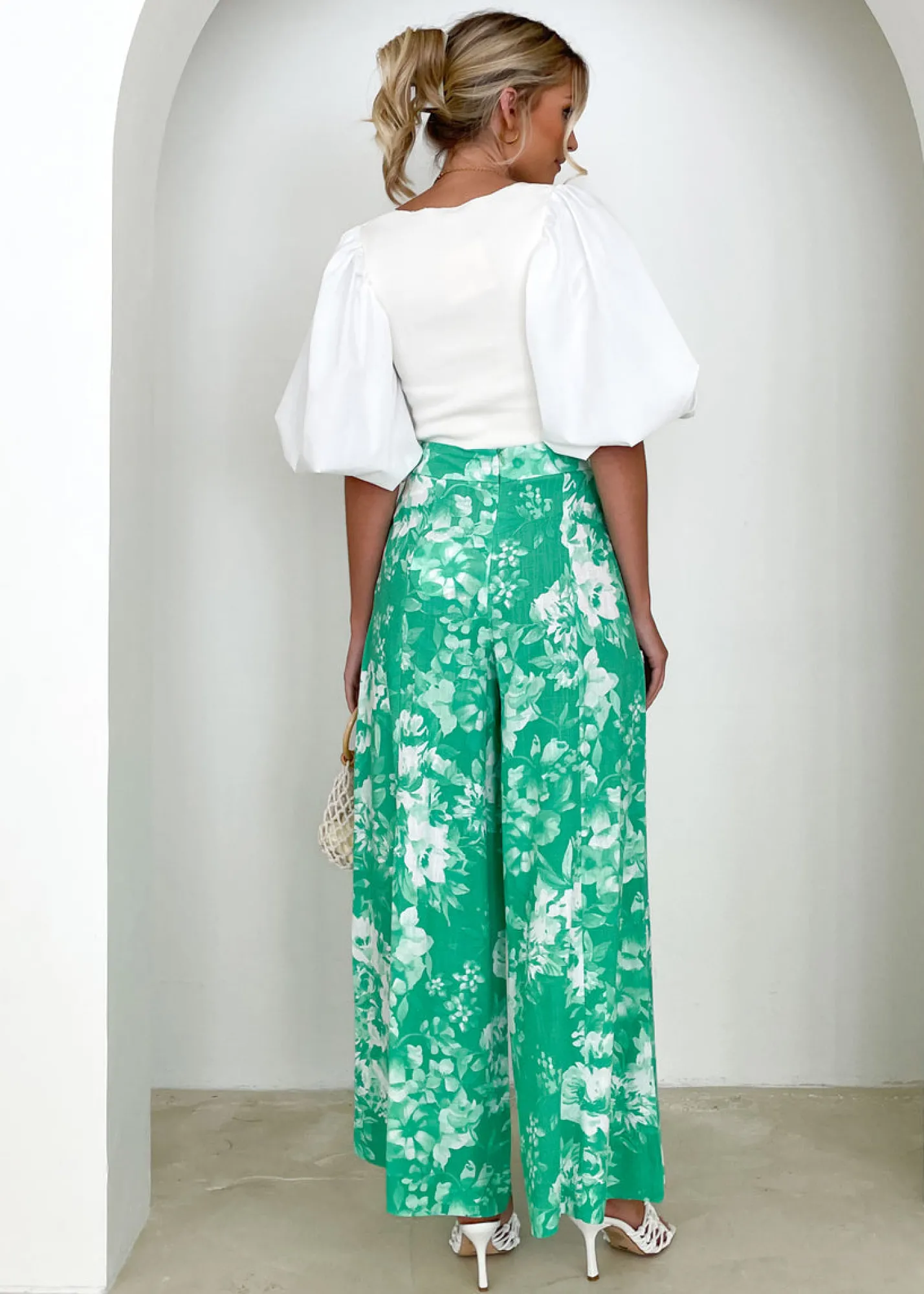 Women Gingham & Heels Pants>Vinney Wide Leg Pants
