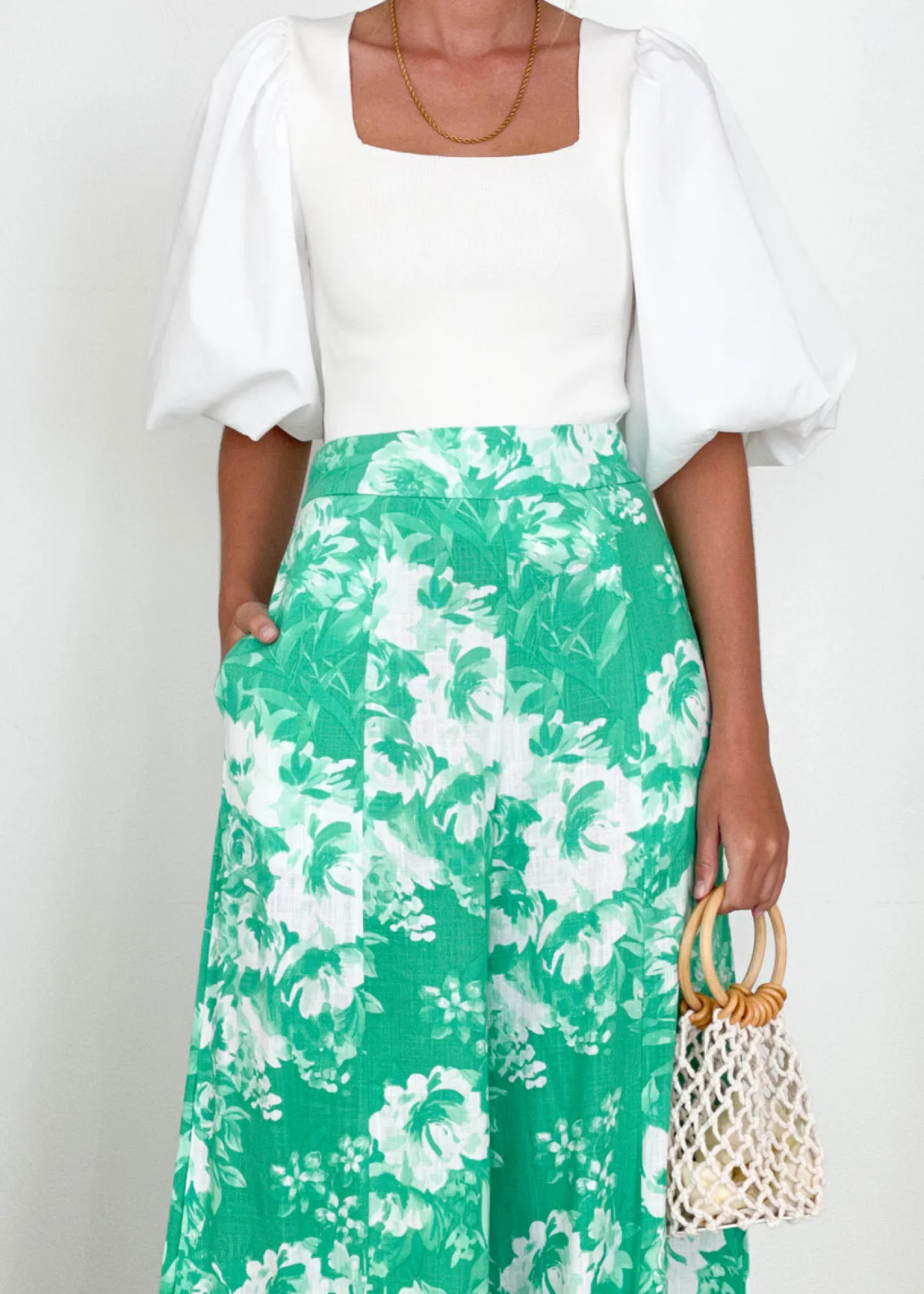 Women Gingham & Heels Pants>Vinney Wide Leg Pants