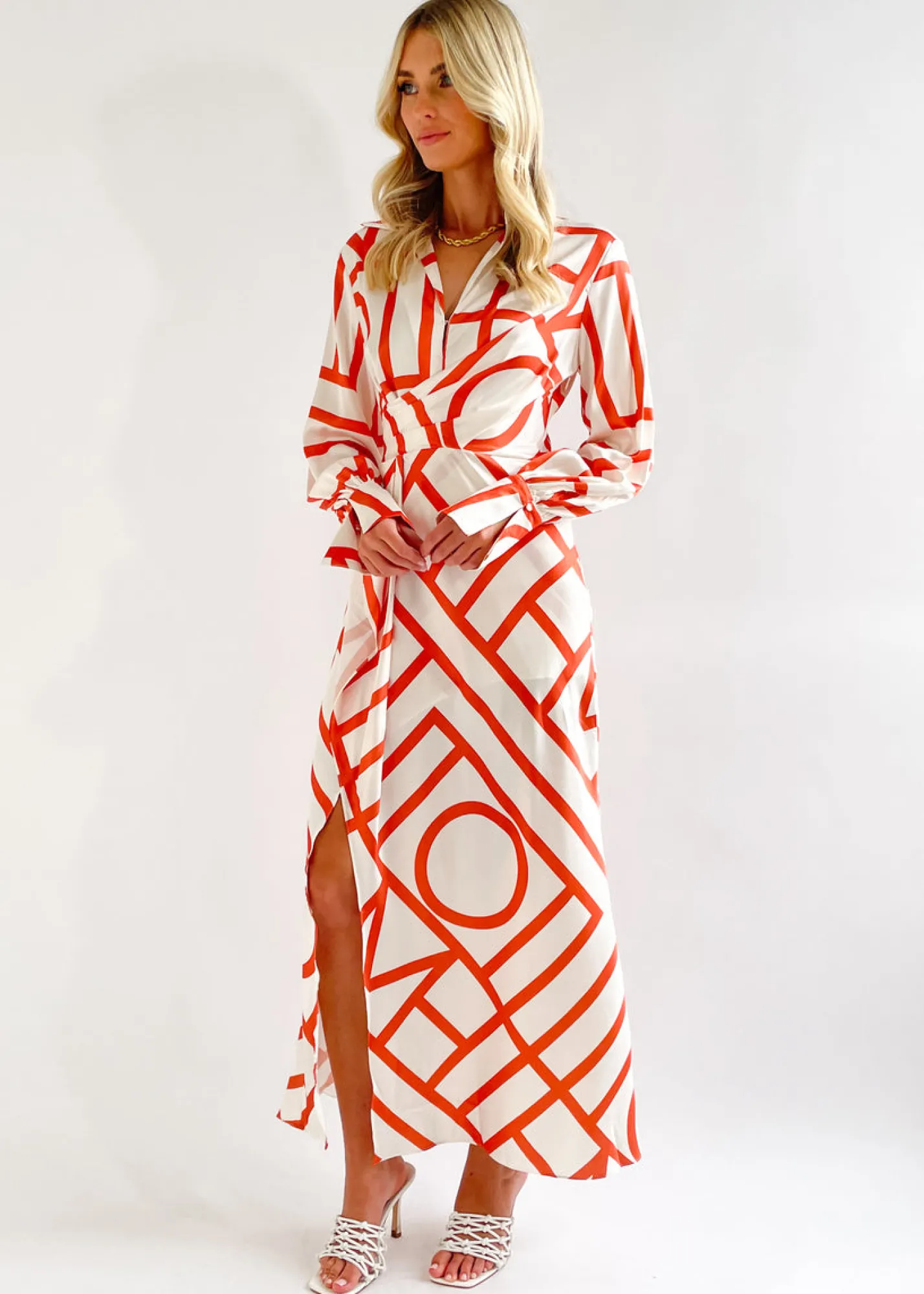 Women Gingham & Heels Maxi>Weldon Maxi Dress