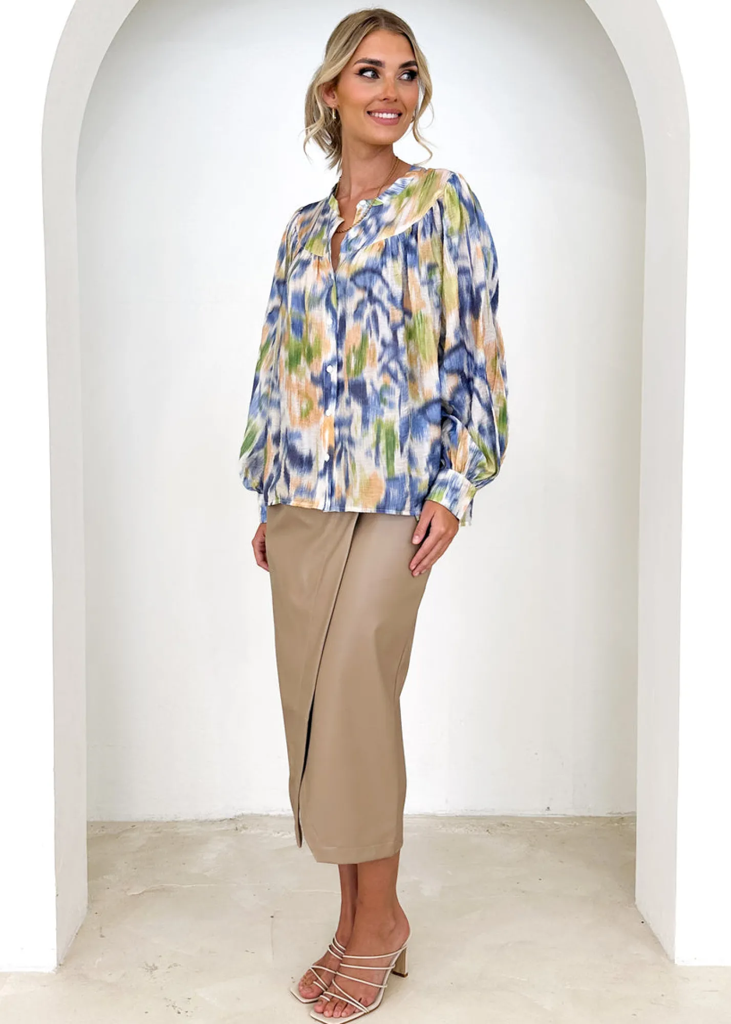 Women Gingham & Heels Blouses>Willoa Blouse