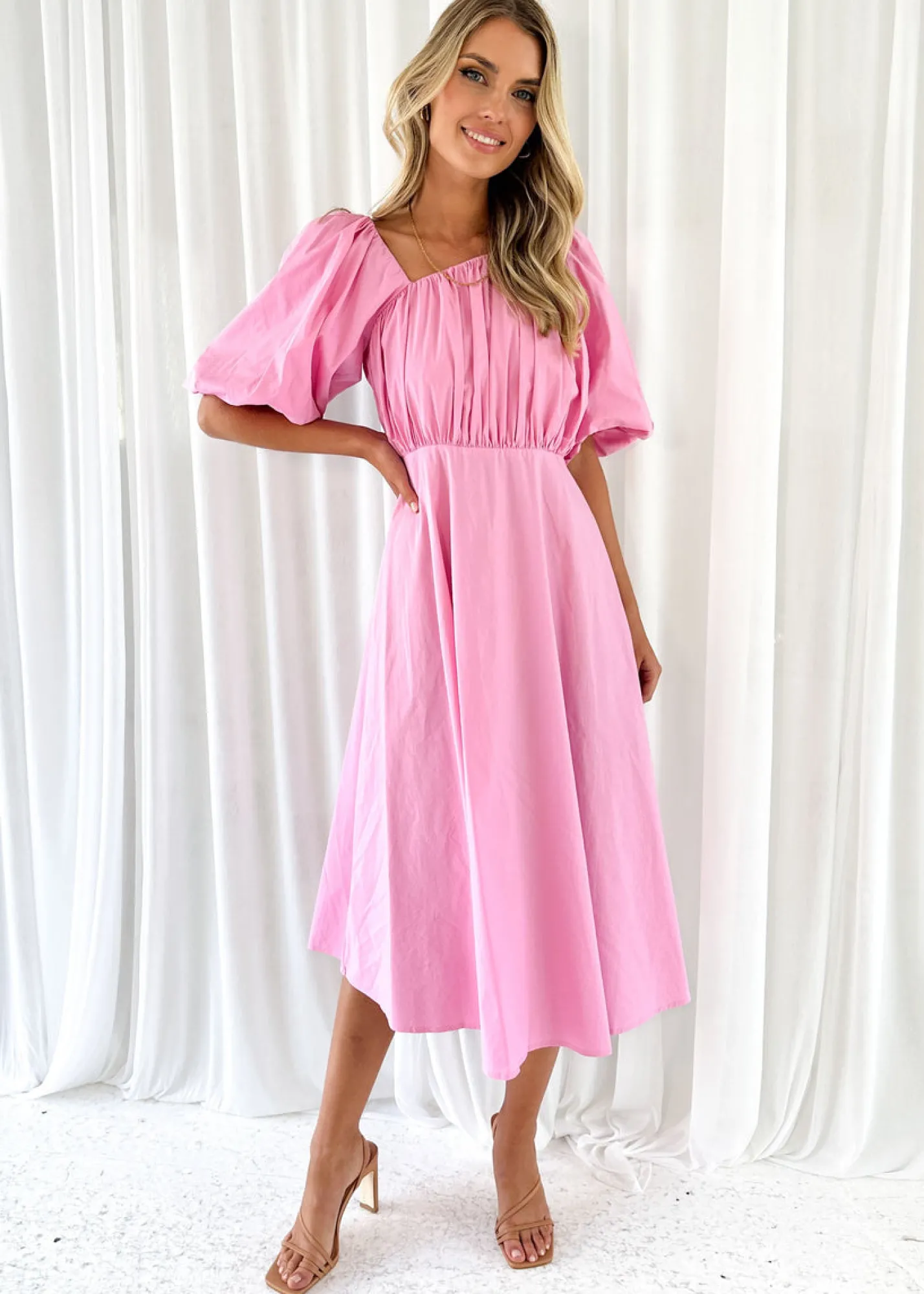 Women Gingham & Heels Midi>Yenta Midi Dress