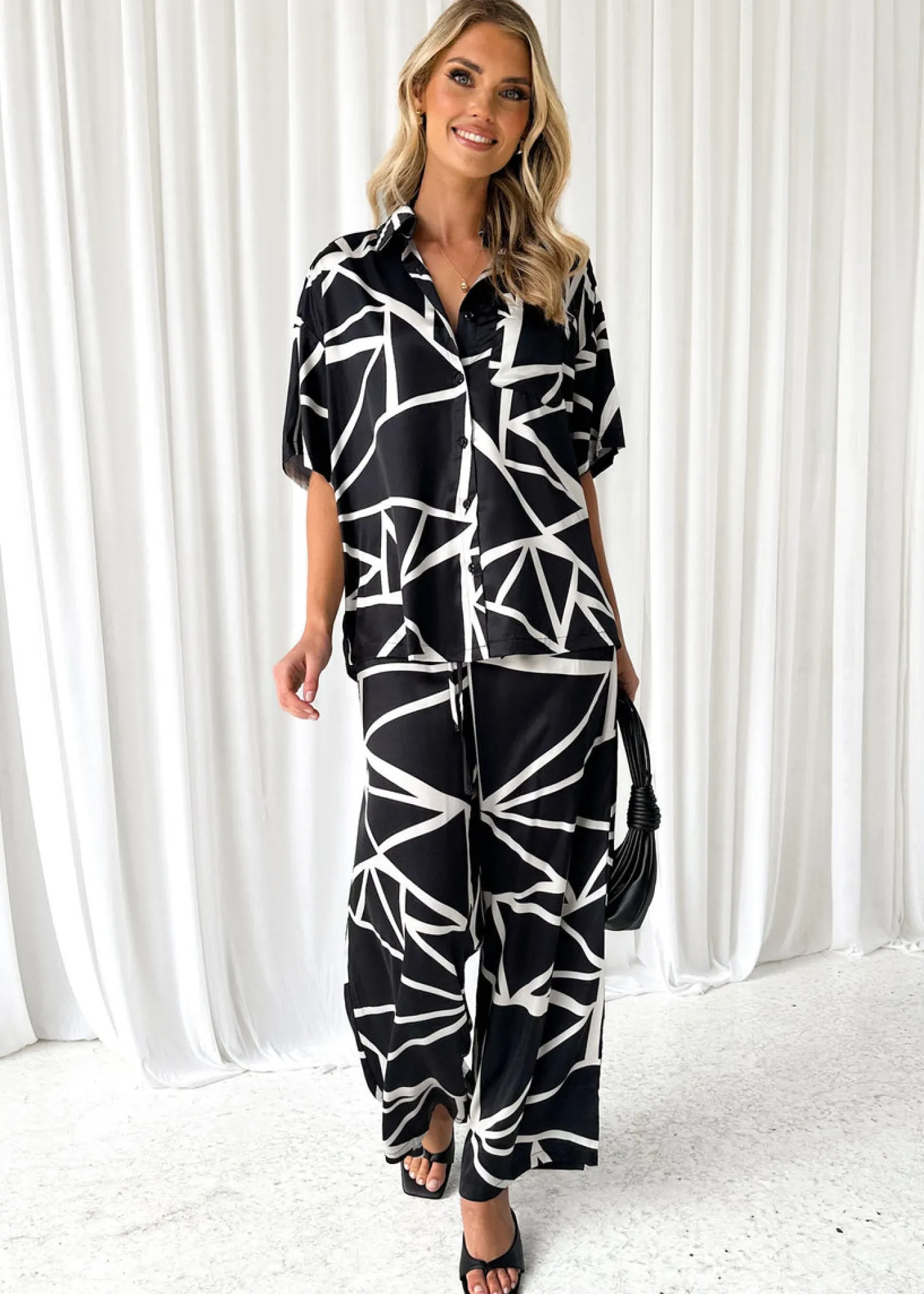 Women Gingham & Heels Sets>Zae Pants