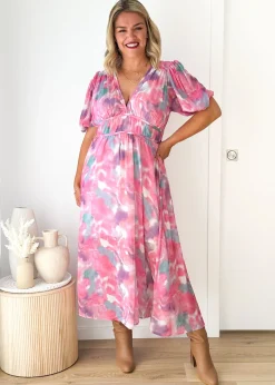 Women Gingham & Heels Midi>Zanette Midi Dress