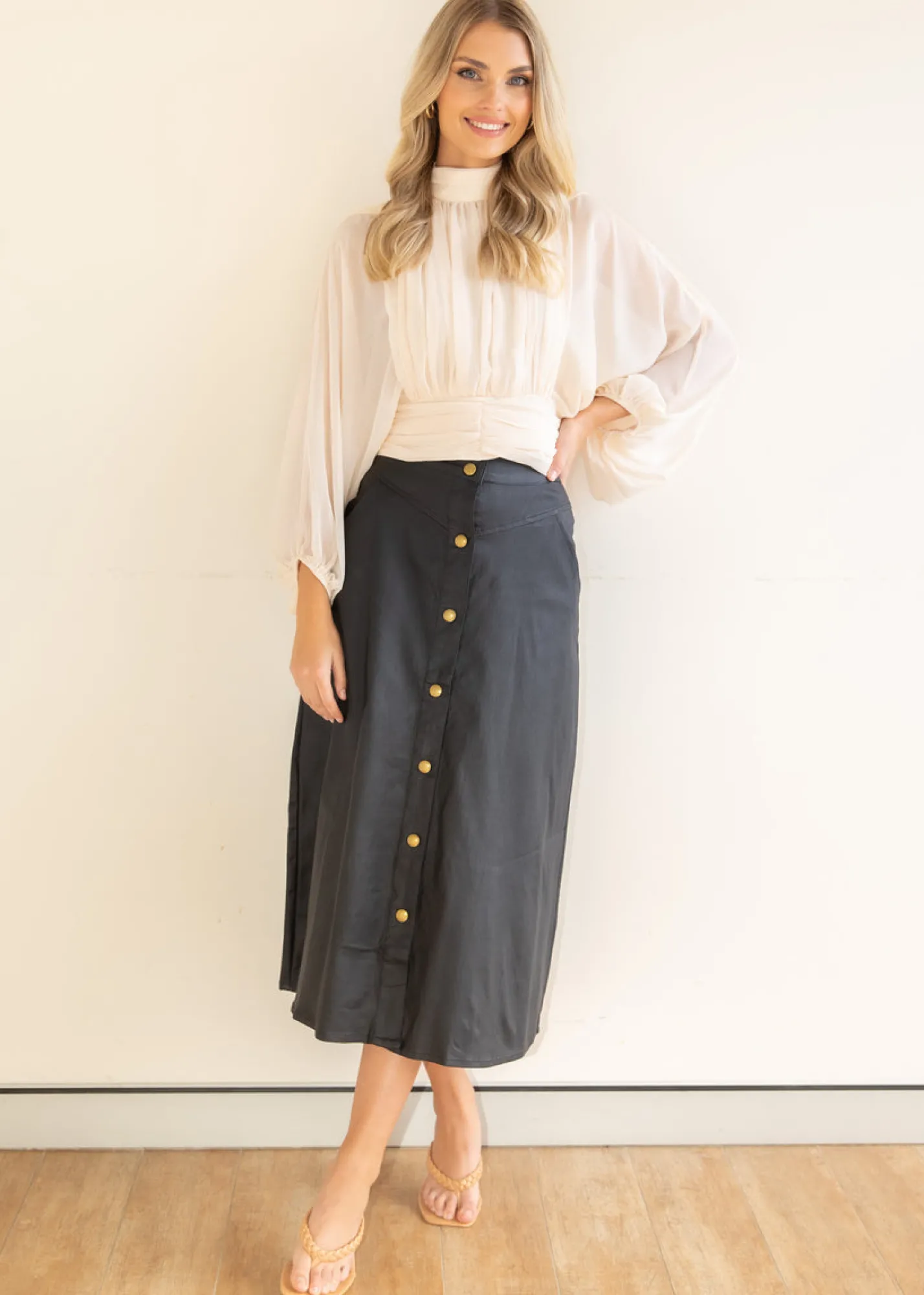 Women Gingham & Heels Skirts>Zeni Midi Skirt