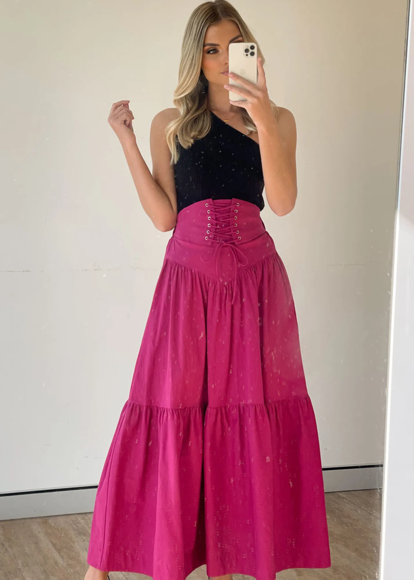 Women Gingham & Heels Skirts>Zepha Maxi Skirt