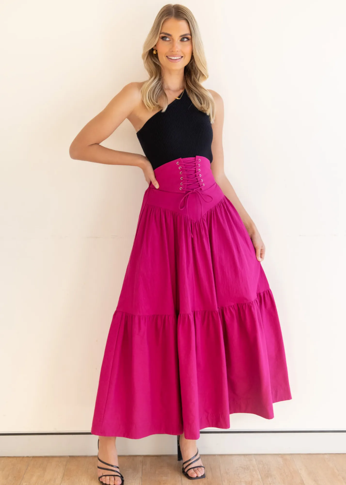 Women Gingham & Heels Skirts>Zepha Maxi Skirt