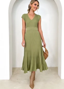 Women Gingham & Heels Knit Dresses><noscript><img width=