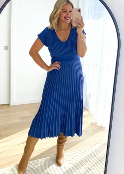 Women Gingham & Heels Knit Dresses><noscript><img width=