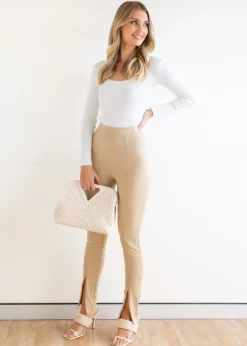 Women Gingham & Heels Pants><noscript><img width=