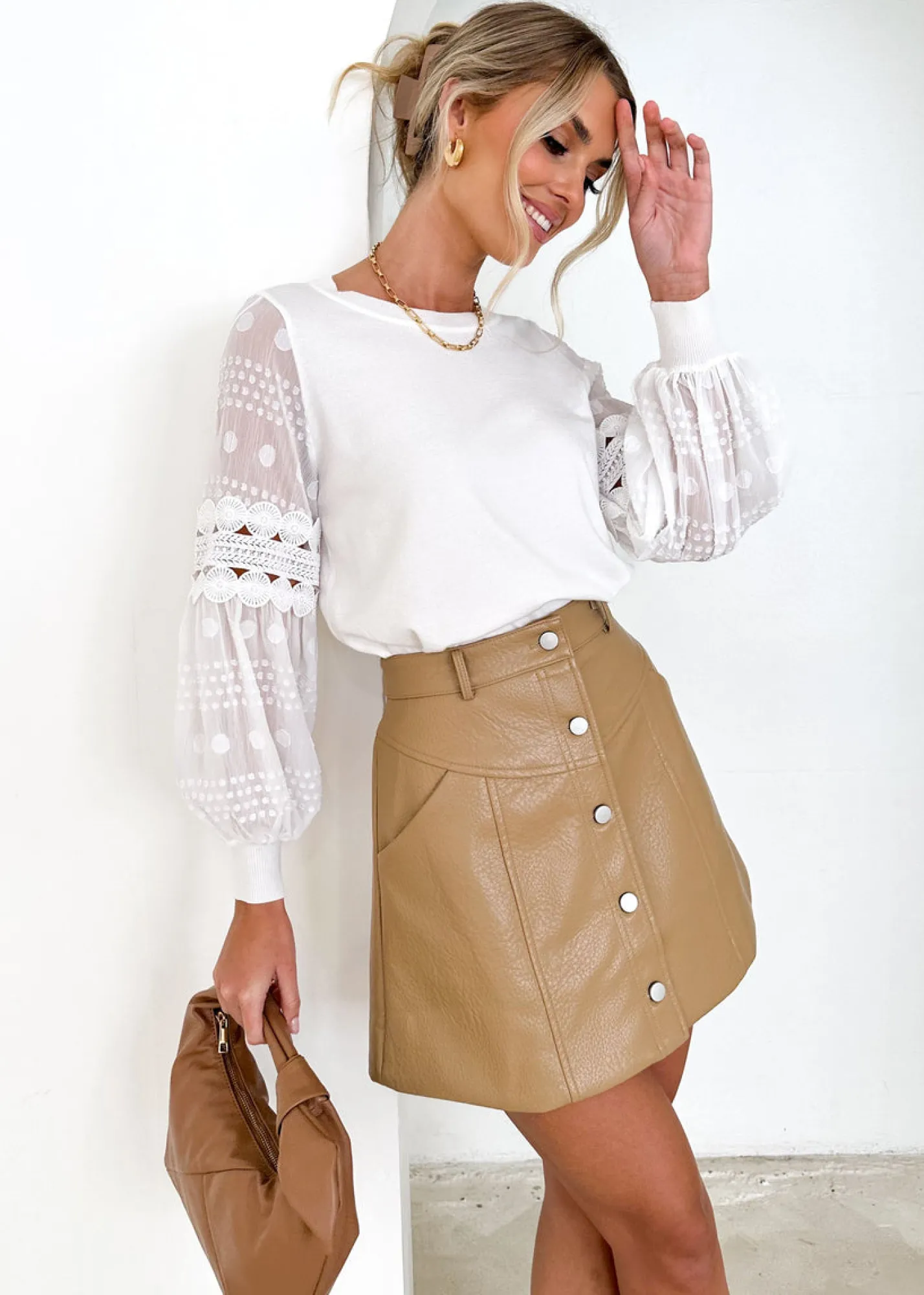 Women Gingham & Heels Knit Tops>Zoea Knit Top