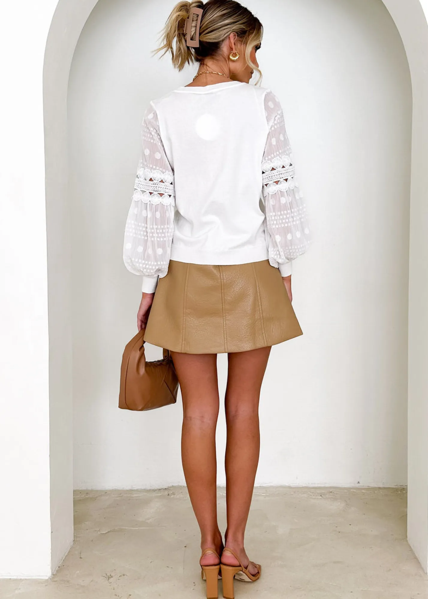 Women Gingham & Heels Knit Tops>Zoea Knit Top