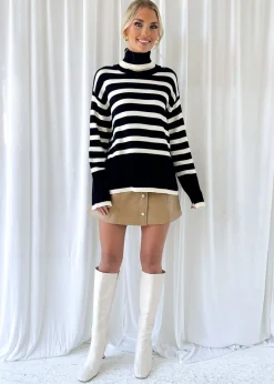 Women Gingham & Heels Sweaters><noscript><img width=