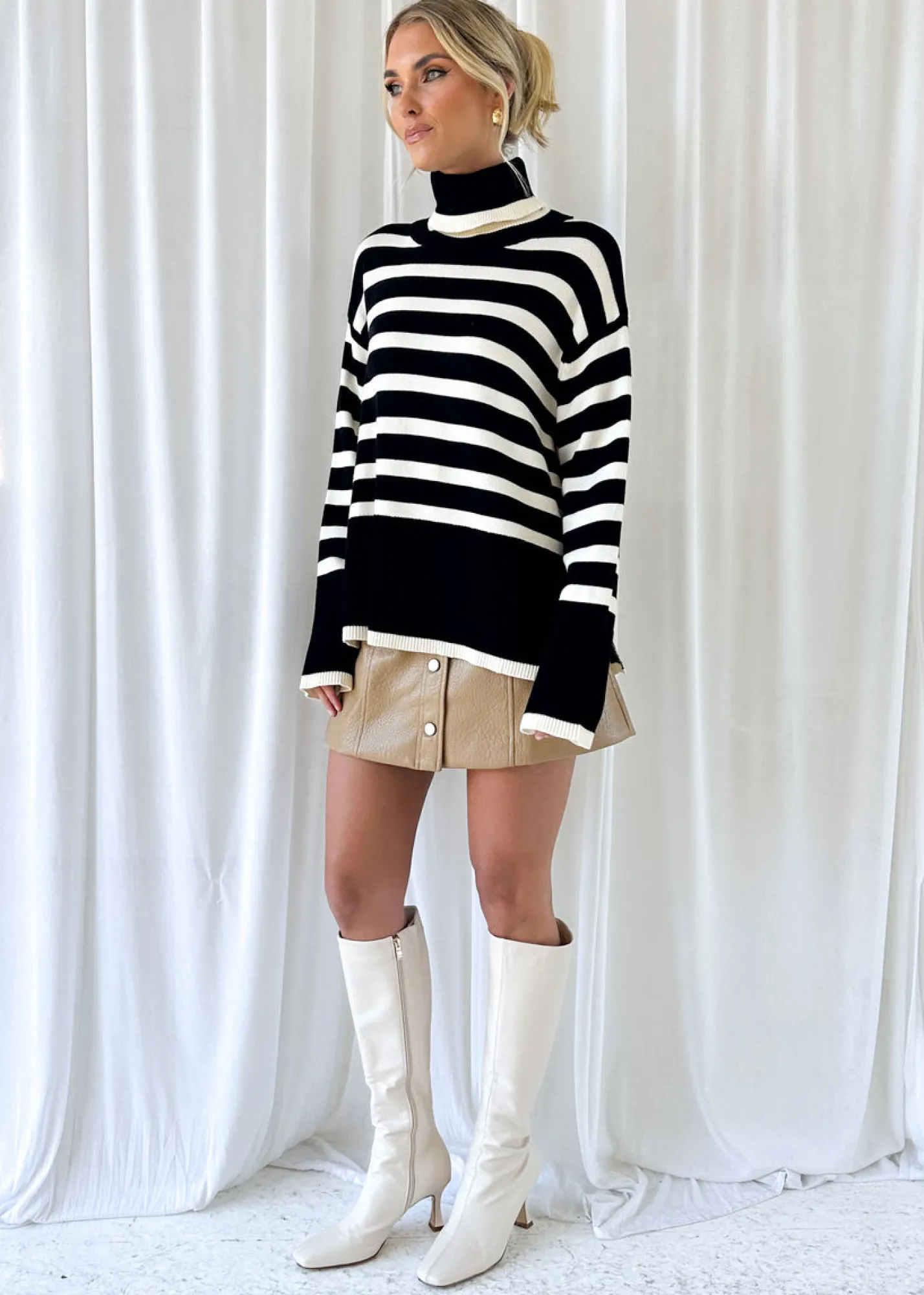 Women Gingham & Heels Sweaters>Zollana Sweater
