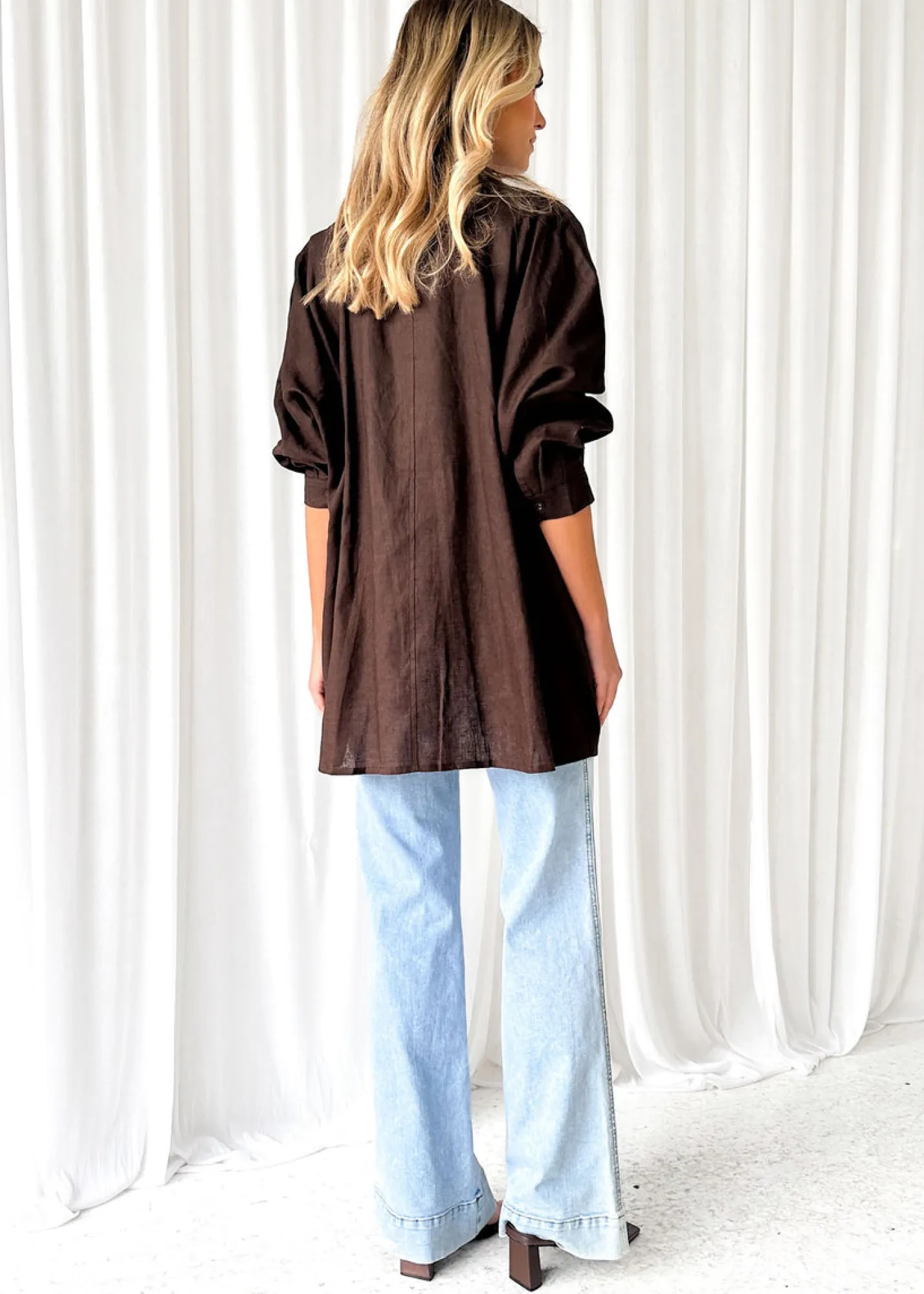 Women Gingham & Heels Shirts>Zullo Linen Shirt